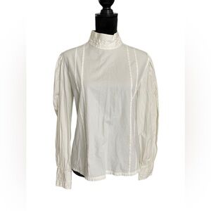 Western Wear Large White Back Button Up Embroidered Dress Shirt